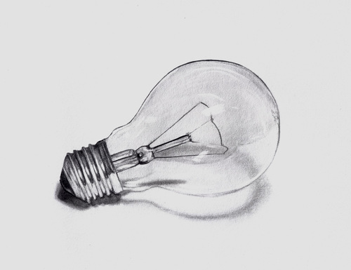 Hand Drawing Creative Light Bulb Sketch on Concrete Wall Background. Idea  and Inspiration Concept Stock Image - Image of bulb, energy: 226759047