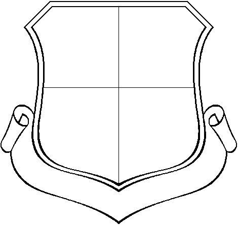 blank shield coloring page
