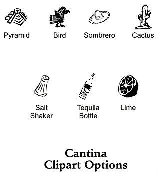 Cantina Clipart Options - Free Icons for Mexican Restaurant Design