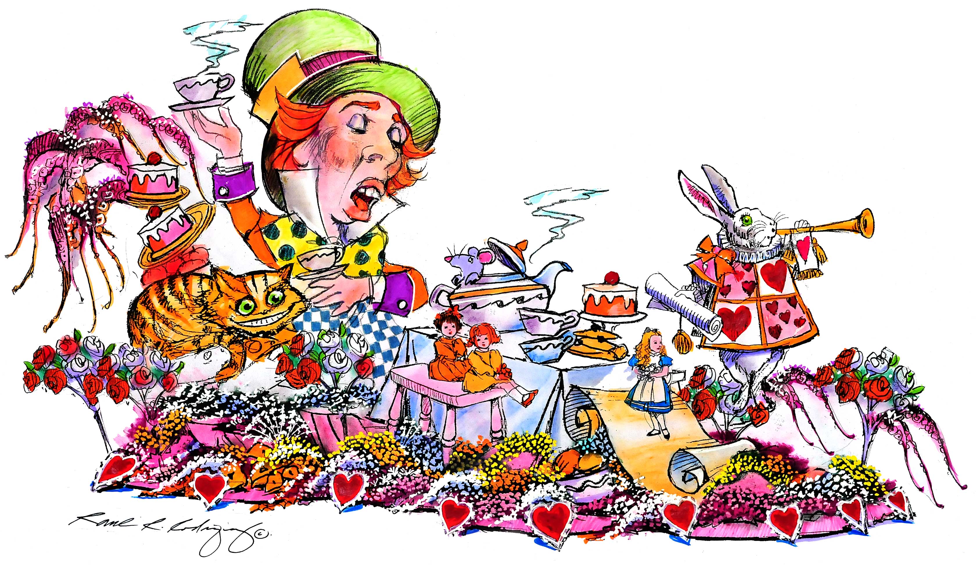 Mad Hatter Tea Party Clipart Free Download On Clipartmag - Riset