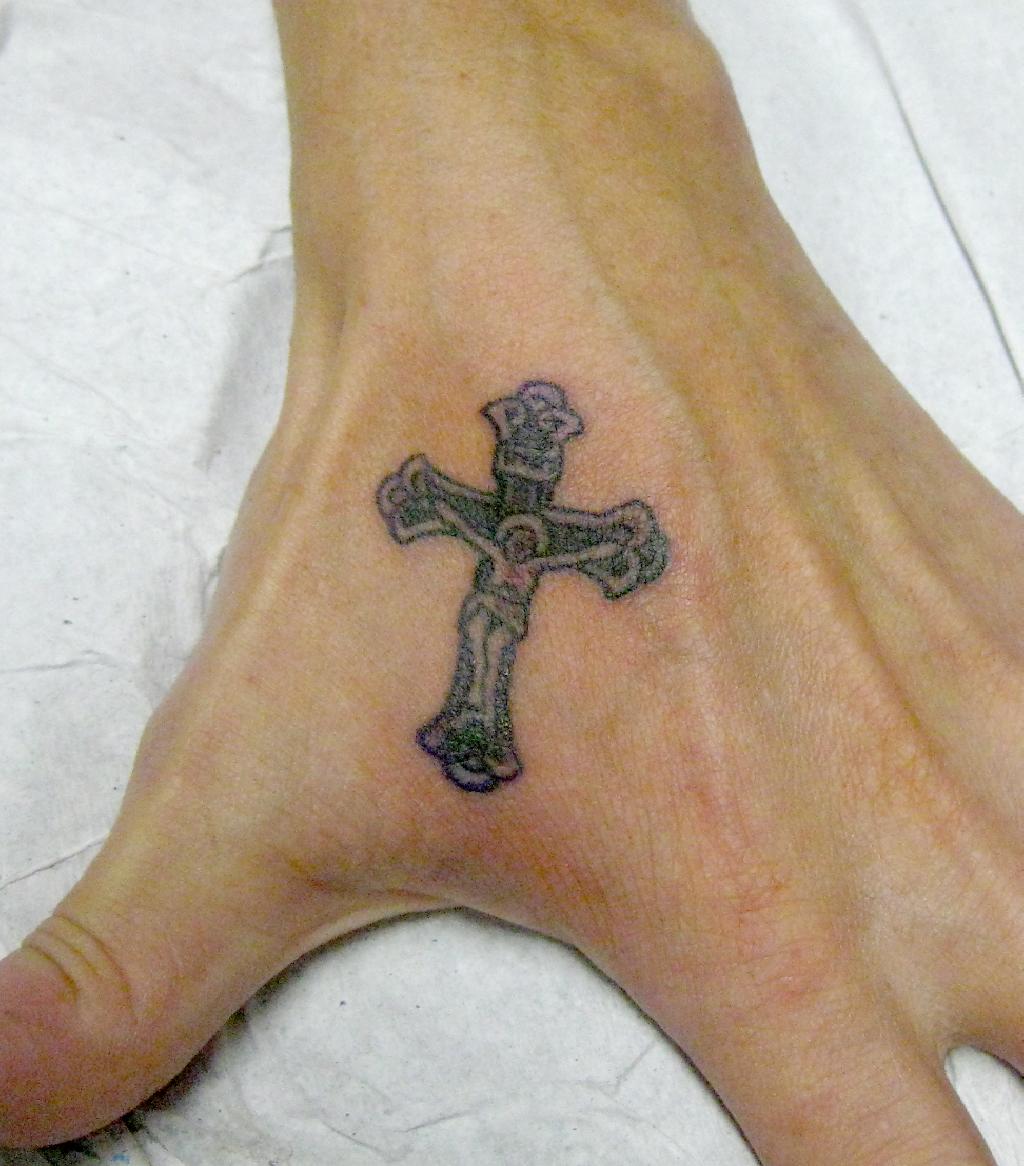 Small Minimalist Cross Temporary Tattoo - Set of 3 – Little Tattoos