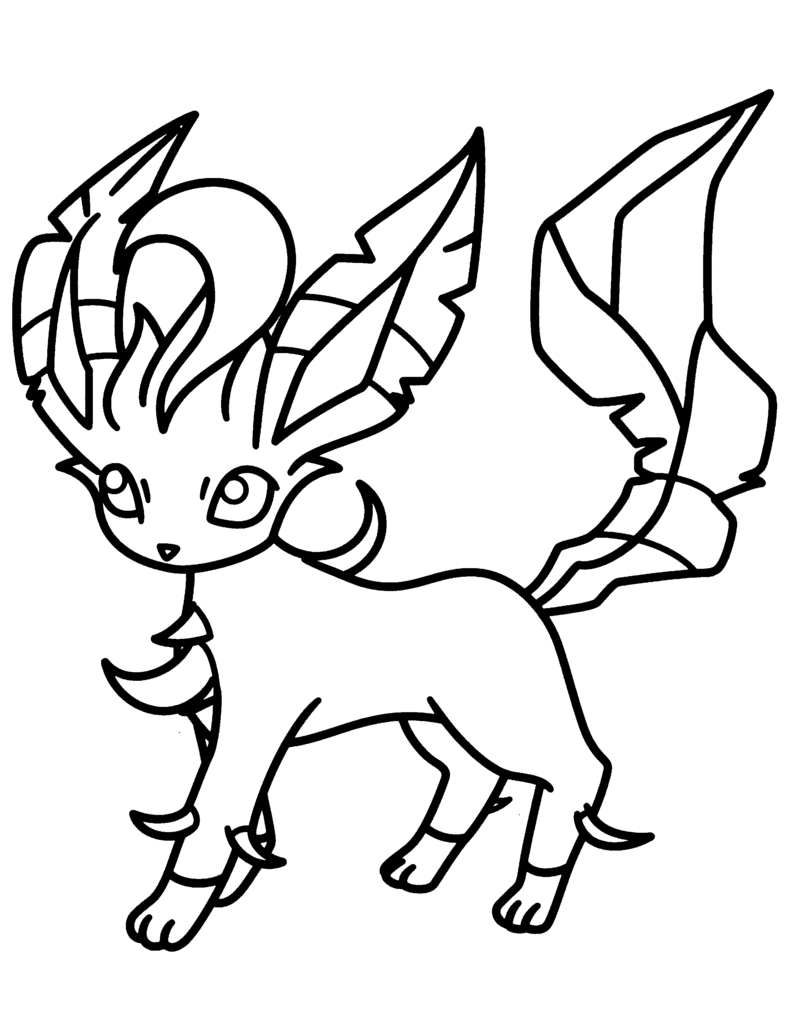 Pokemon Eevee Squad Coloring Pages