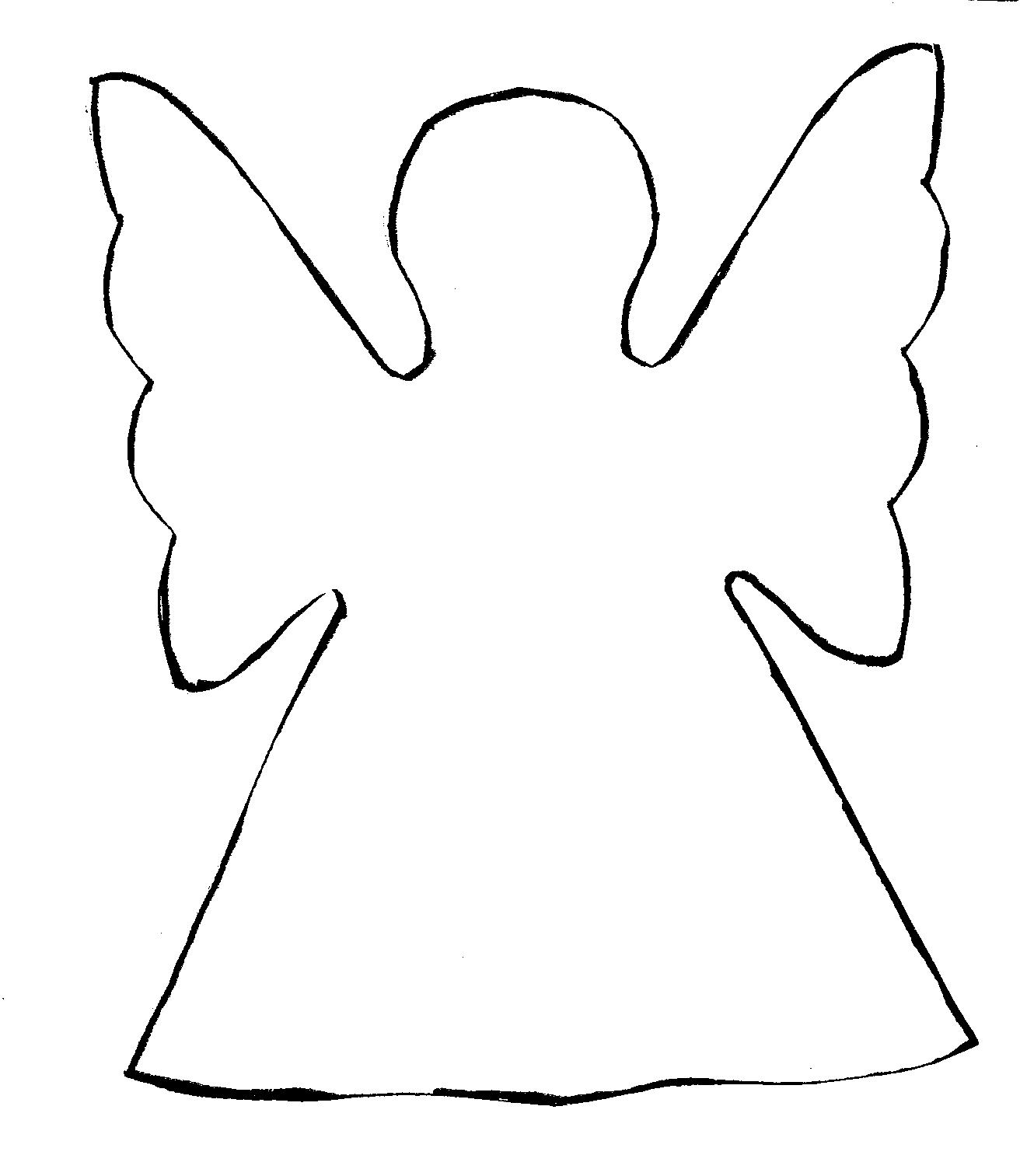 Line Drawing Angel - Clipart library