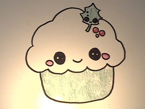 How to Draw cute Kawaii Mama and Baby cupcake characters - shop.nil-tech