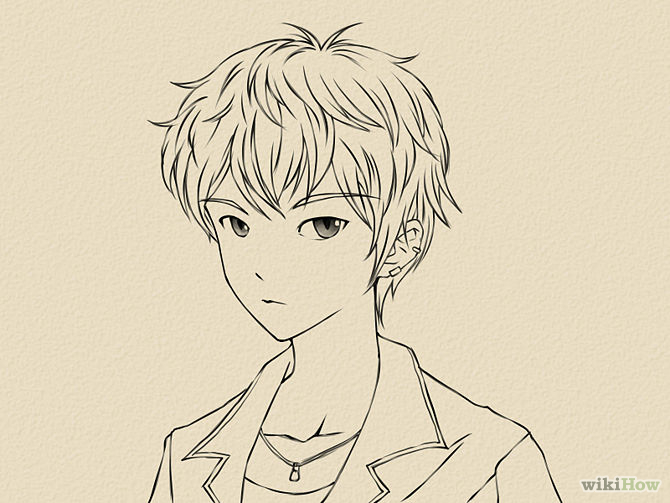 How to Draw a cute anime boy's face « Drawing & Illustration :: WonderHowTo