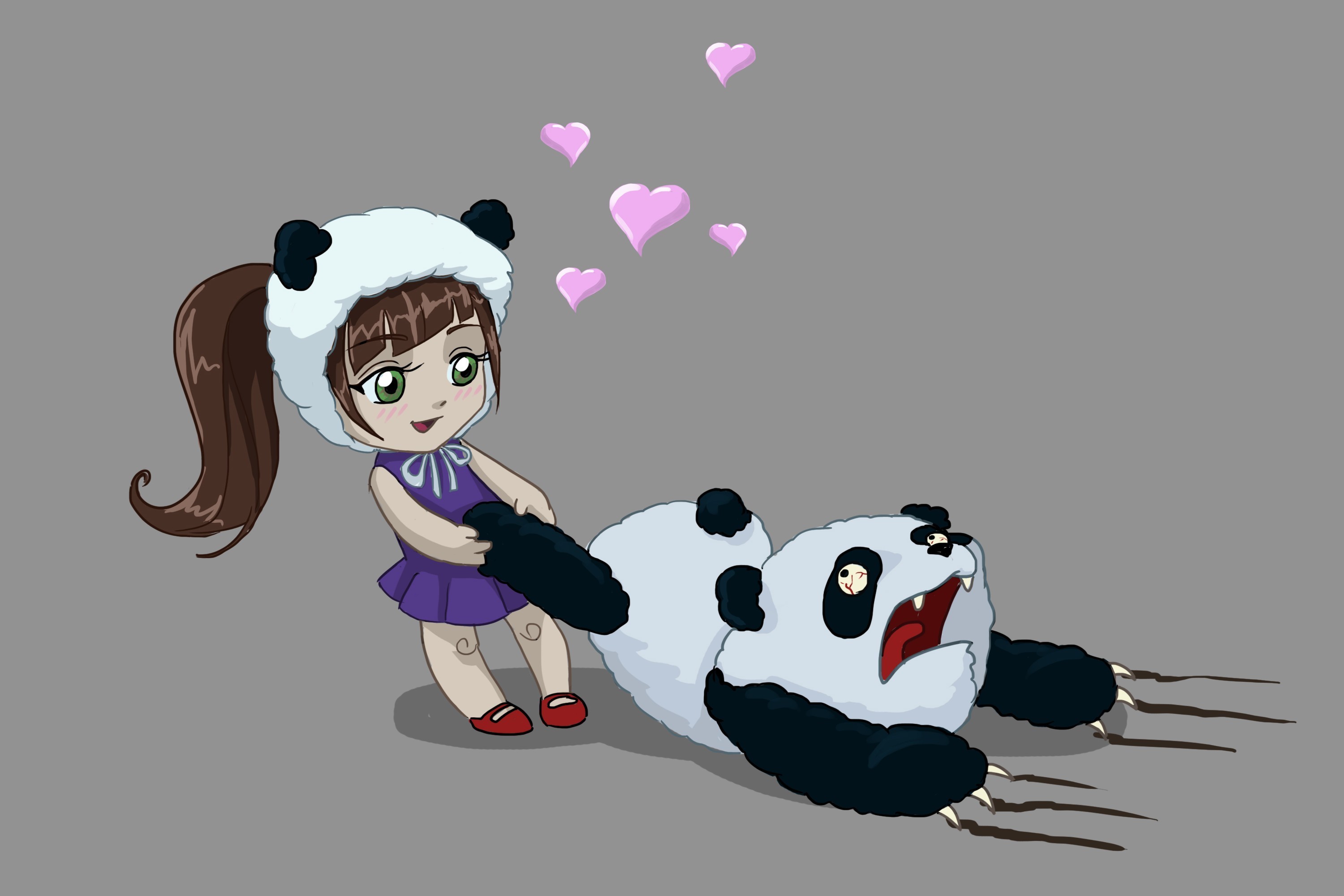 Cute Kawaii Panda Bear Japanese Anime Animals - Pandas - Posters and Art  Prints | TeePublic