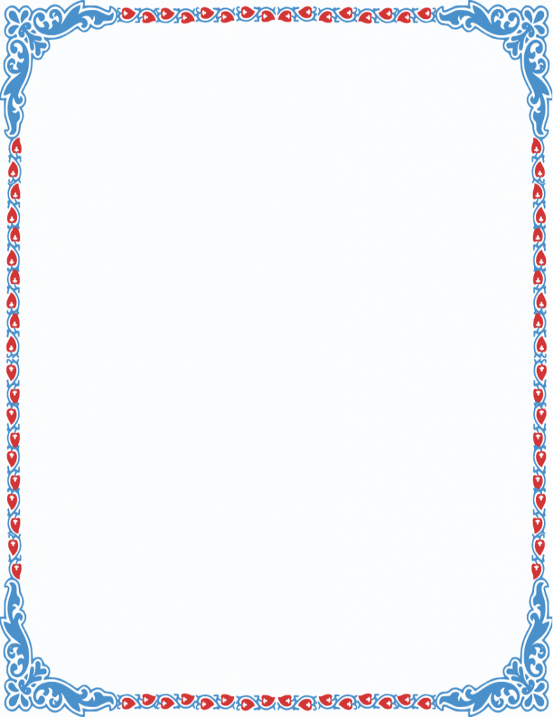 simple page border designs for kids