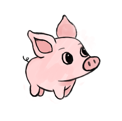 Cute pig by x-Lindsay-x on Clipart library