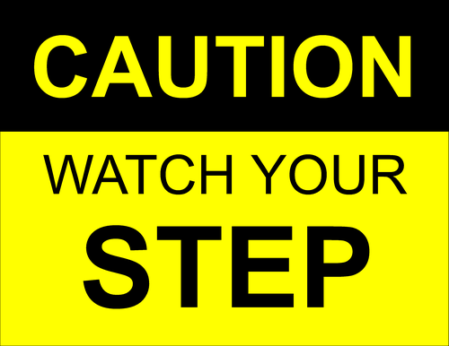  watch Your Step Sign Meaning Clip Art Library