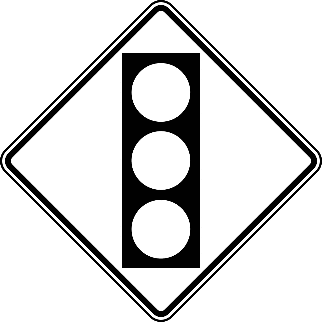 street signs clip art black and white