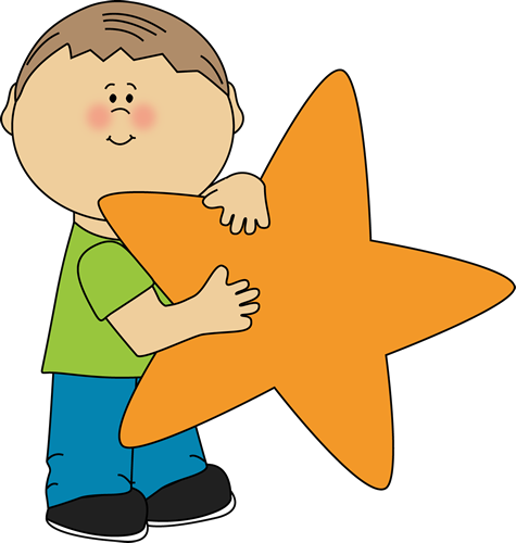 Boy Hugging Star Clipart - Free Download for Education & Kids Content