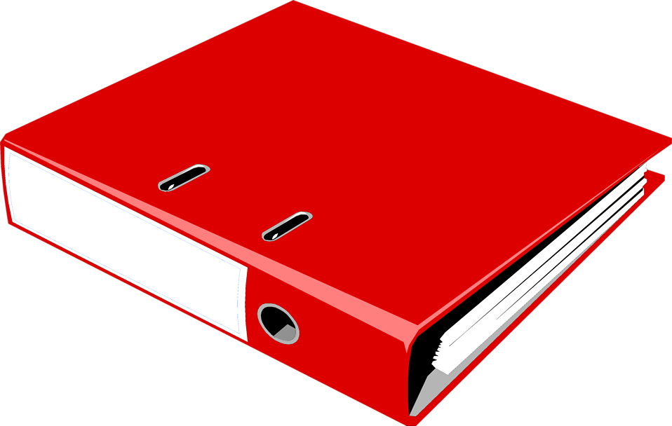 Free Stock Photos | Illustration of a red notebook binder | # 4469 