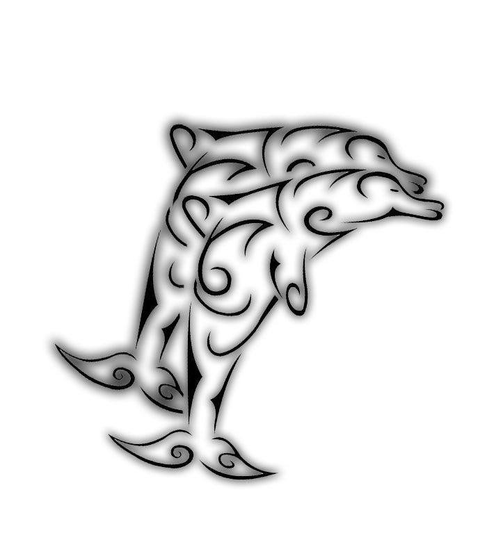 Tribal Dolphin Tattoos Designs Skin-art Pictures Images - Tattoo - Free  Transparent PNG Clipart Images Download