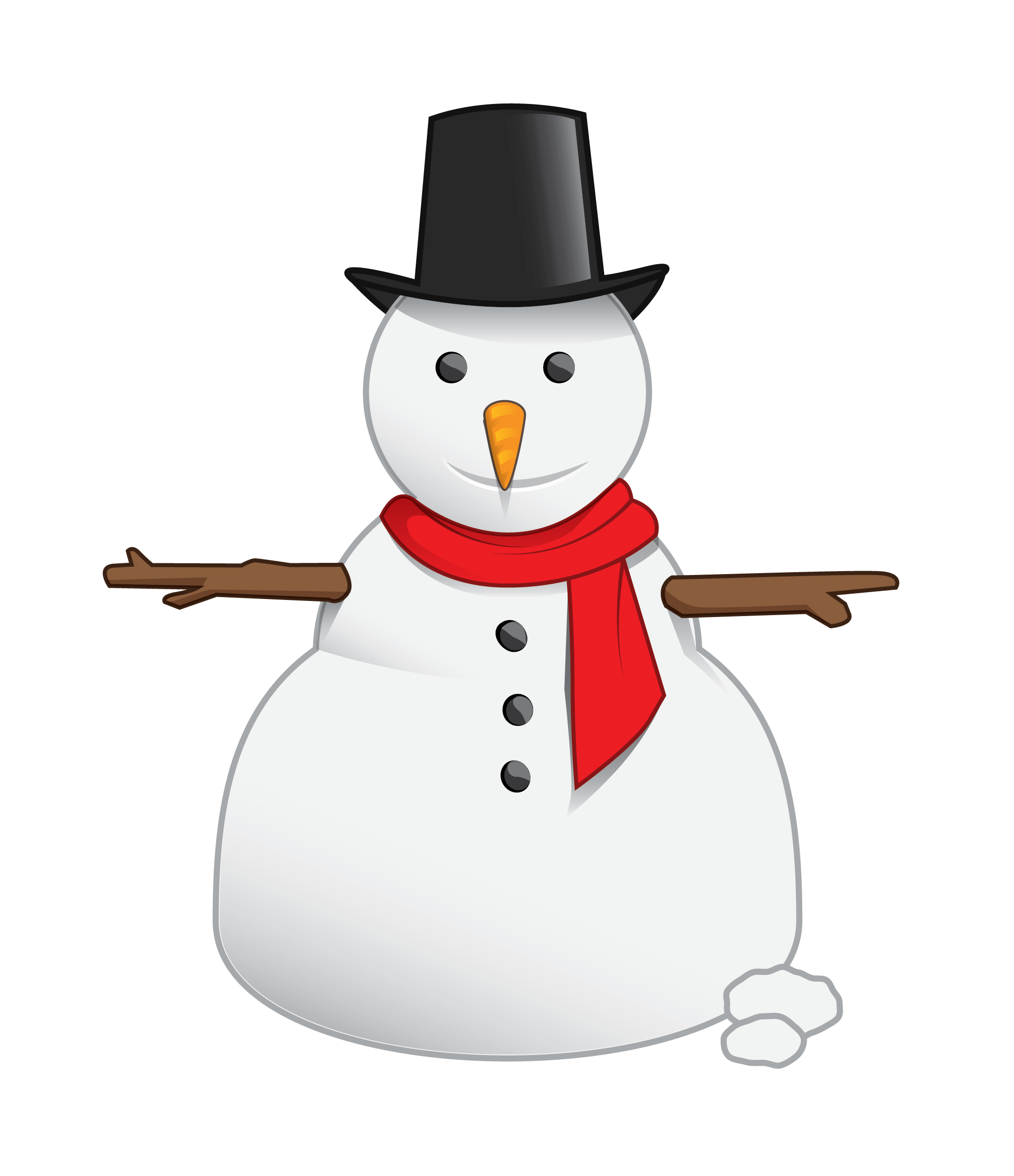 Free Cute Snowman Clip Art