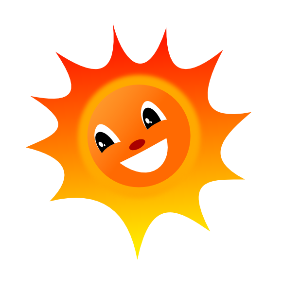 Smiley Sun clip art - vector clip art online, royalty free 