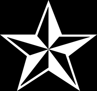 nautical star design by asyrum, Symbols  Shapes t-shirts 