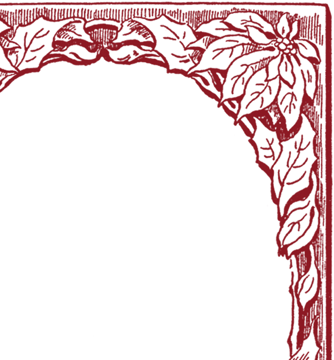 Classic Holiday Corner Border Illustration - Free Download & Usage