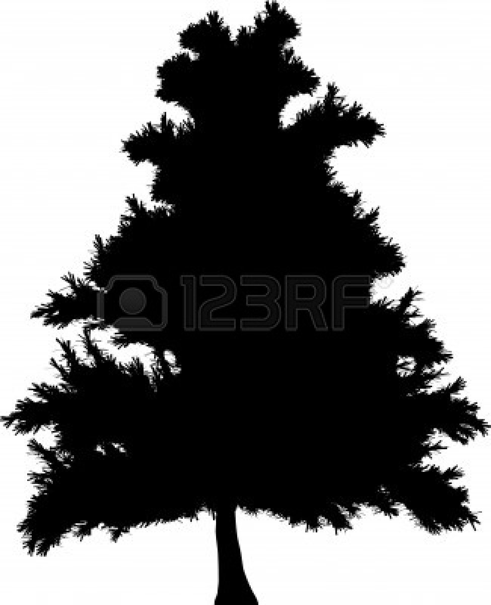 Images For  Evergreen Tree Line Silhouette