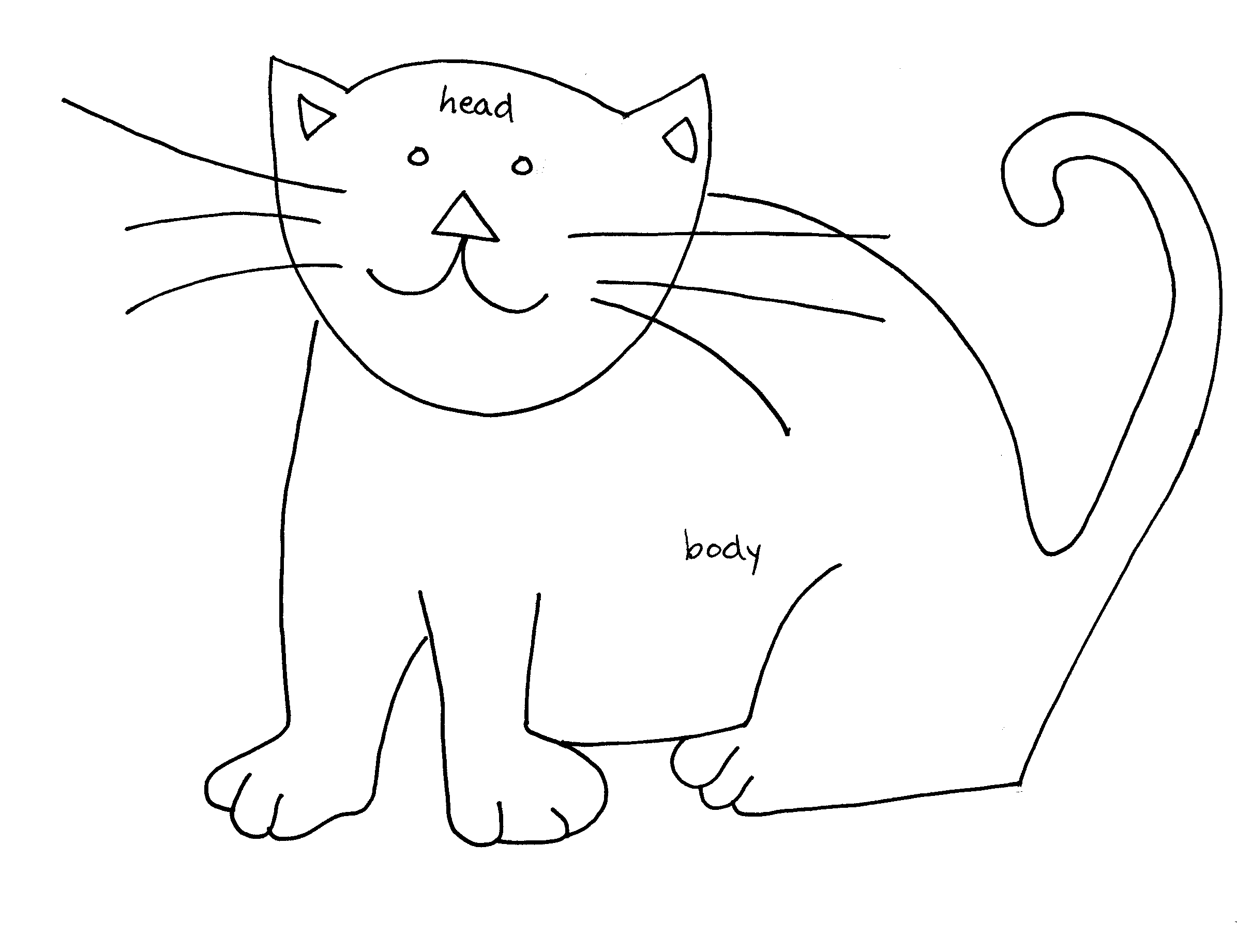 Cat simple drawing