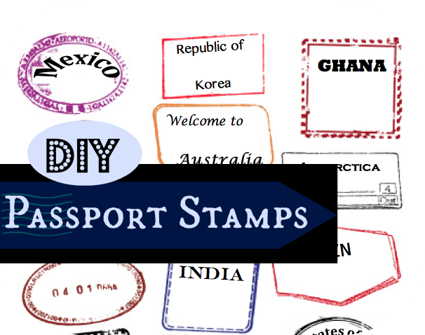 Editable passport stamps template ~ Rebe With a Clause