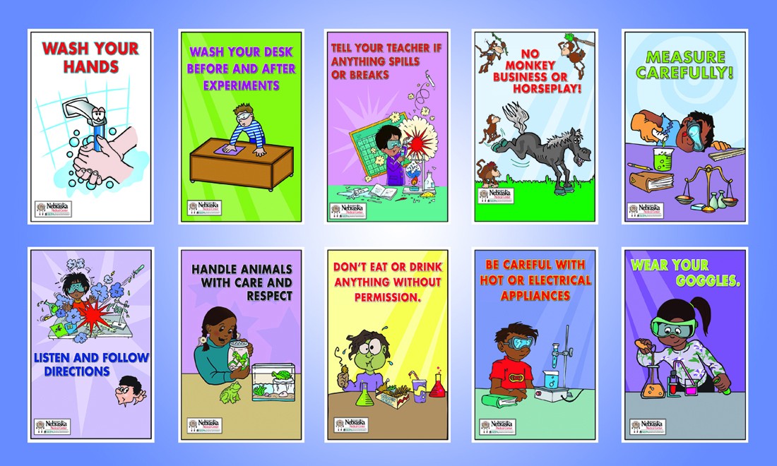 science safety posters for classrooms