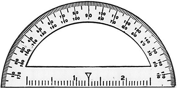 C-Thru Mini Protractor: 3 1/2 :: Rulers and Measurement Tools 