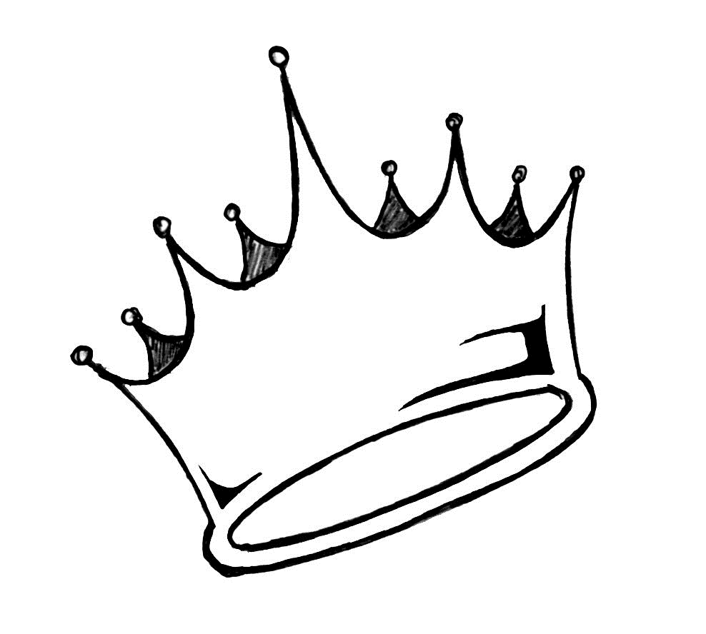 crown outline drawing