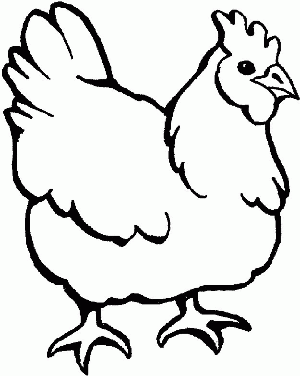 Chicken Outline Clipart Free Printable Chicken Templates