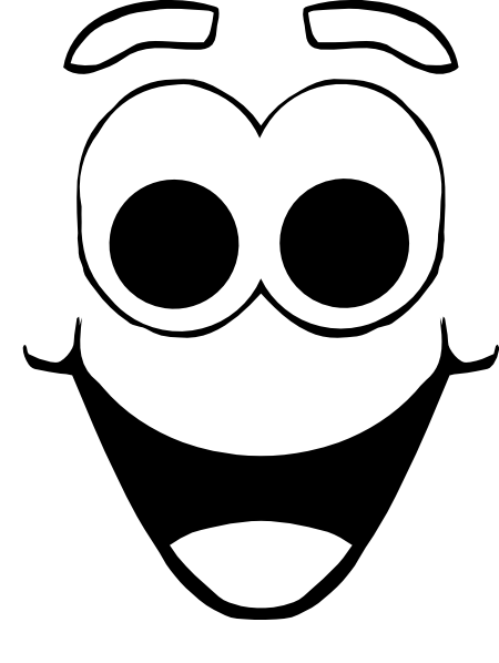 Happy Cartoon Face Clip Art at Clipart library - vector clip art online 