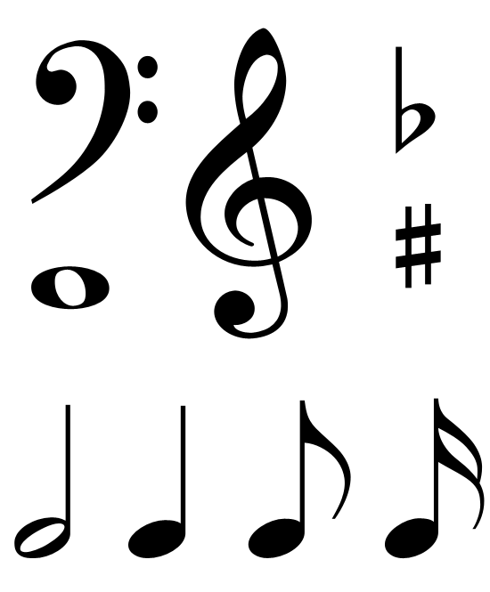 Single Music Notes Symbols | Clipart library - Free Clipart Images 