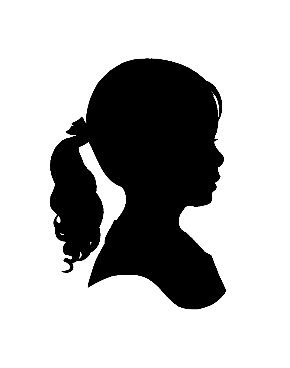 Girl Silhouette Clip Art - Clipart library