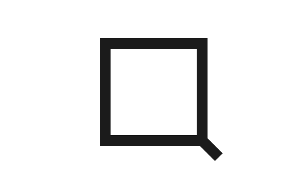 Search Icon - Minimalist Magnifying Glass Vector Graphic