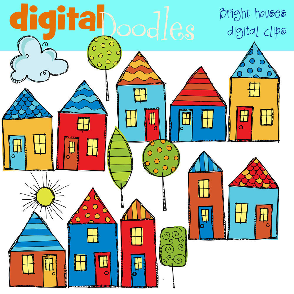 Images Of Houses In A Row - Clipart library
