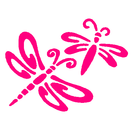 Dragonfly Decals, butterfly decals, animal stickers, pet decals 