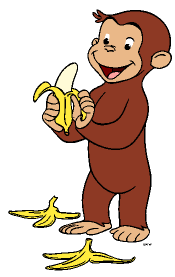 Curious George Clipart - Cartoon Characters Images - The Man in 