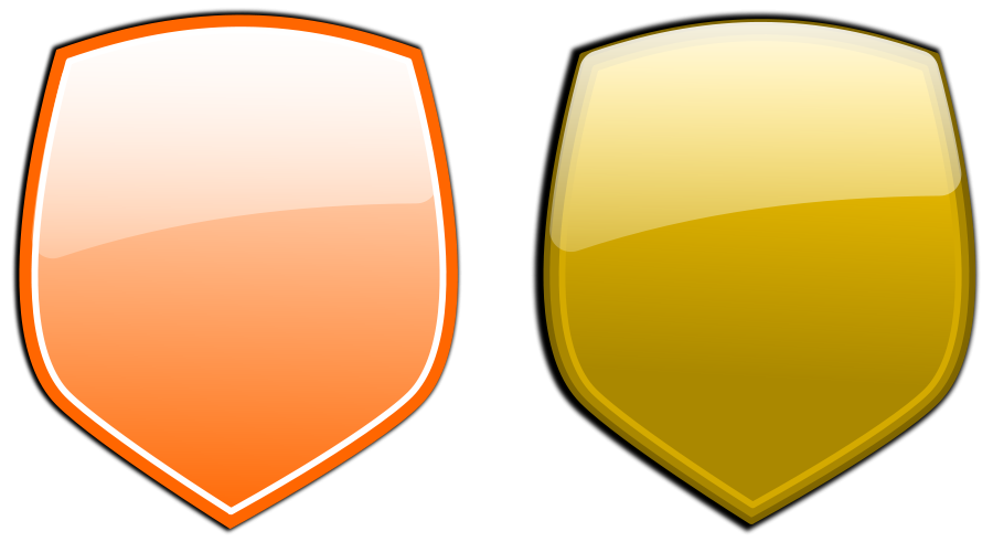 Glossy shields 2 SVG Vector file, vector clip art svg file 