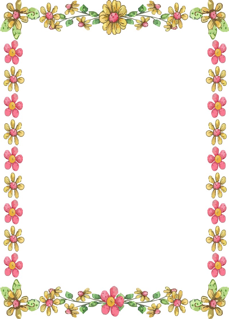 Free Printable Floral Borders And Frames Add A Touch Of Elegance To Your Projects 6344
