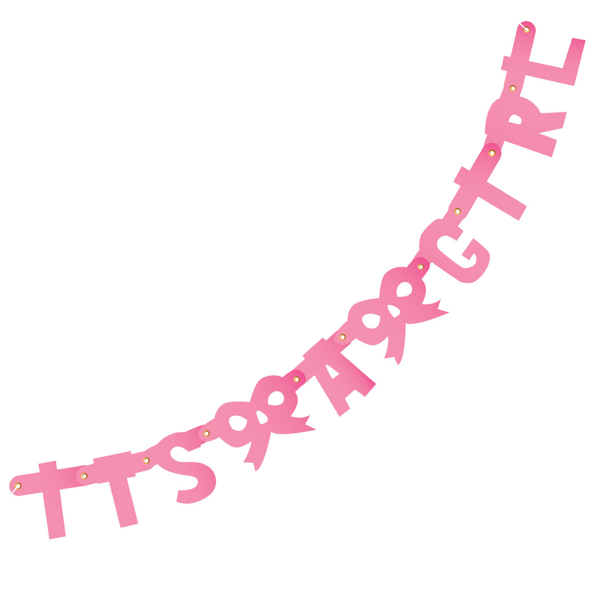 It's a Girl Banner - Festive Pink Celebration Decor for Baby Showers