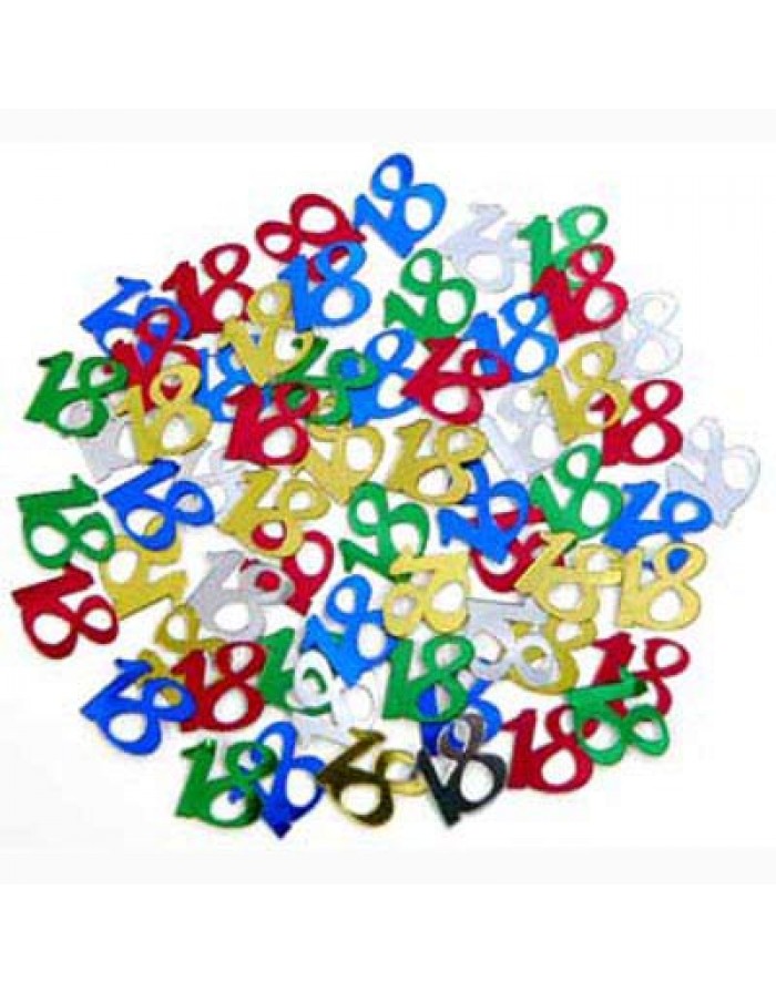 Scatterfetti Number 18 Multi (15g) (Choking Hazard, not suitable 