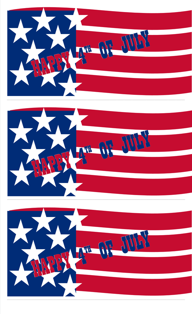Happy 4th of July Banners - Patriotic Flag Graphics for Independence Day