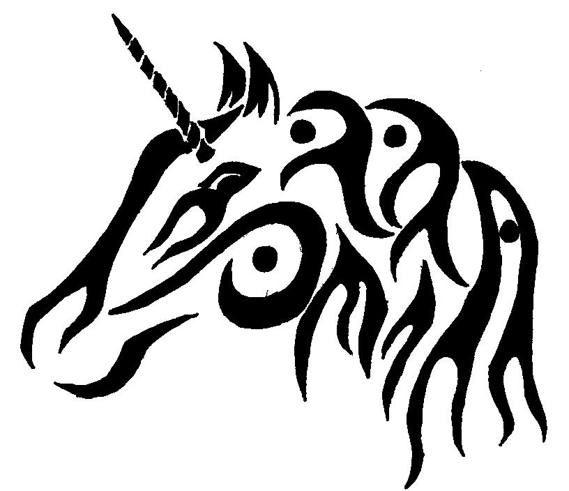 Unicorn Tattoo Vector Images (over 1,900)