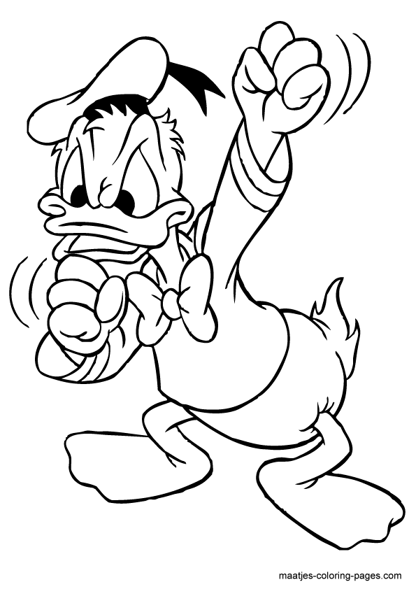 Black And White Donald Duck Cartoons | Coloring Pages