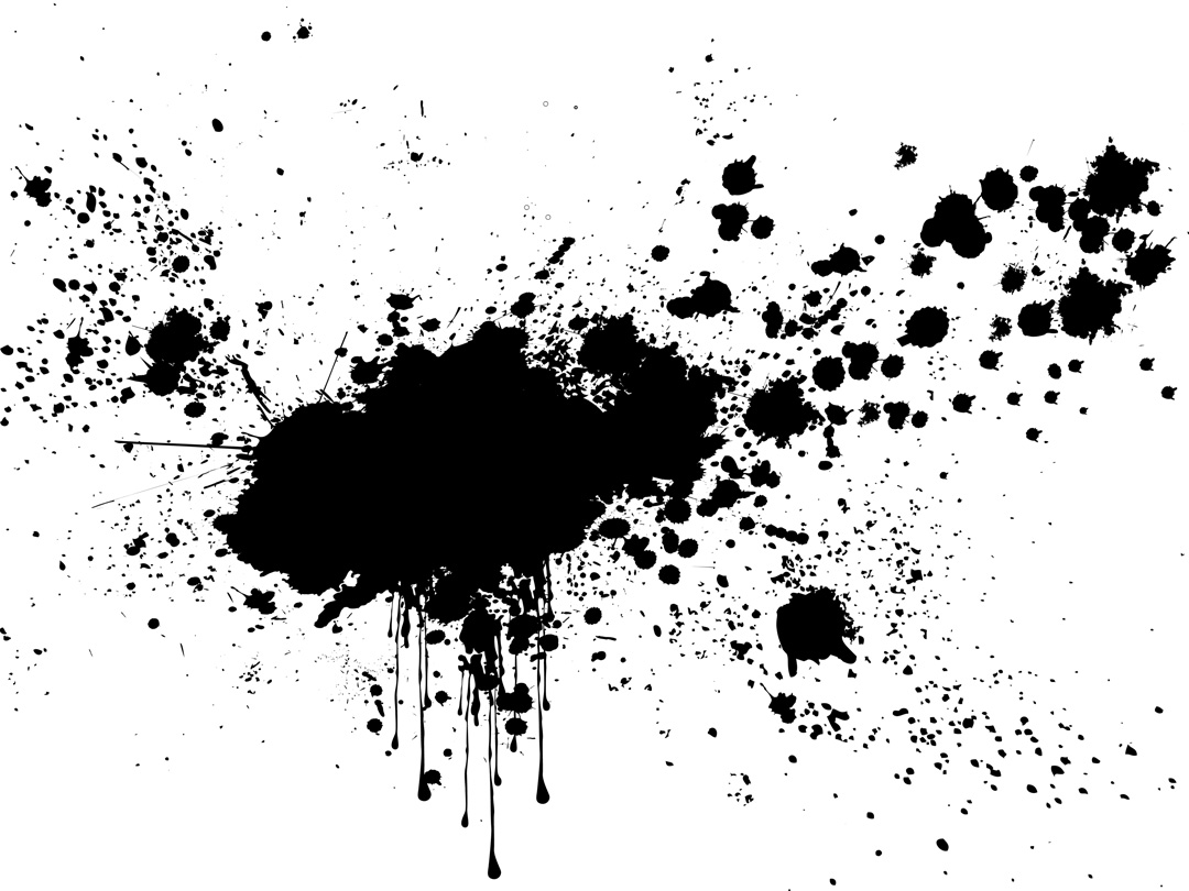 Black Paint Splatter, Size: 1080x810 #27977