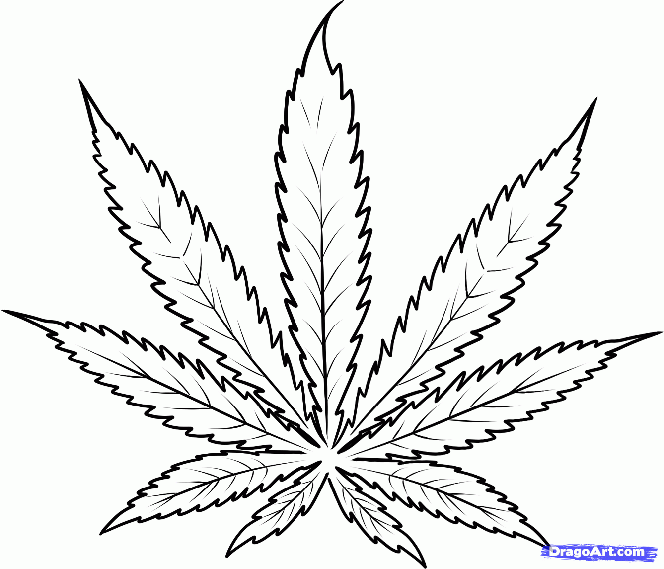 cool weed plant drawings