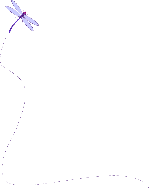 Purple Dragonfly Illustration - Lightweight Vector Art for Nature & Education Sites
