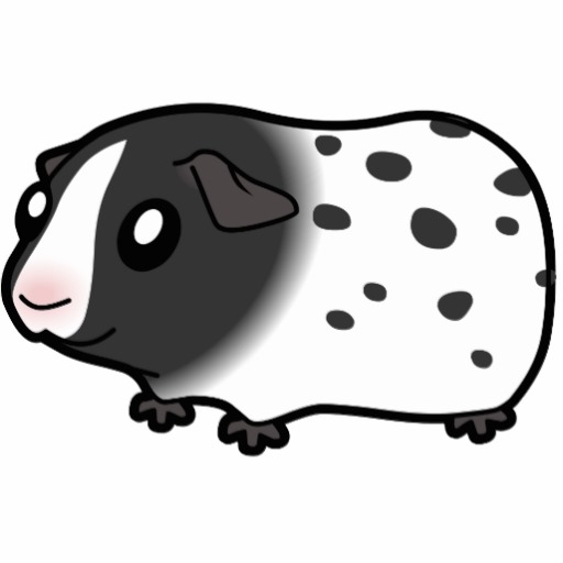 Cartoon Guinea Pig (dalmatian) Photo Sculpture Magnet | Zazzle
