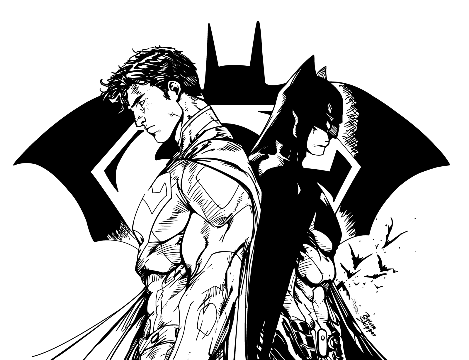 batman vs superman clipart - Clip Art Library
