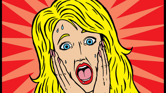 girl scared face cartoon cute 14320022 PNG