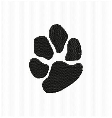 Dog Paw Stencil - Clipart library