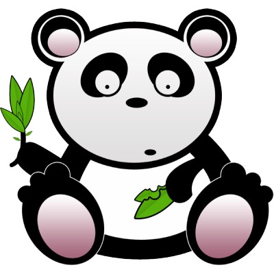 Kleurplaat Cute Panda